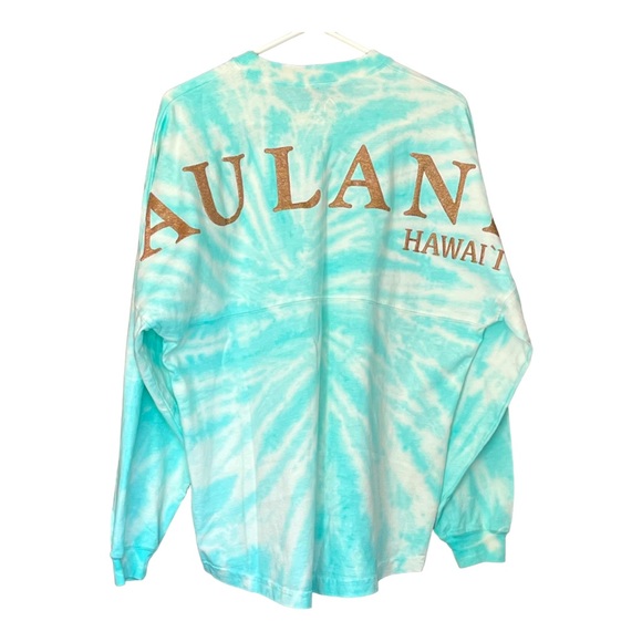 Disney Resort Tops - DISNEY AULANI Blue Tie-Dye Spirit Jersey RARE